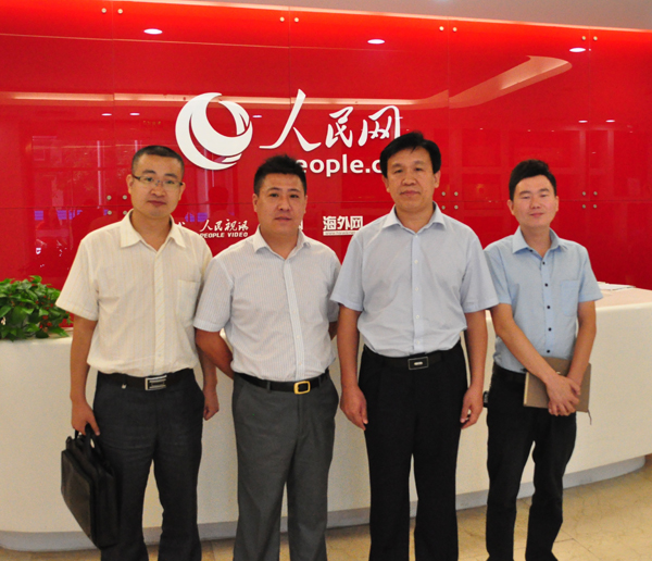 集团公司董事长张振恩到人民网参观学习<br />
