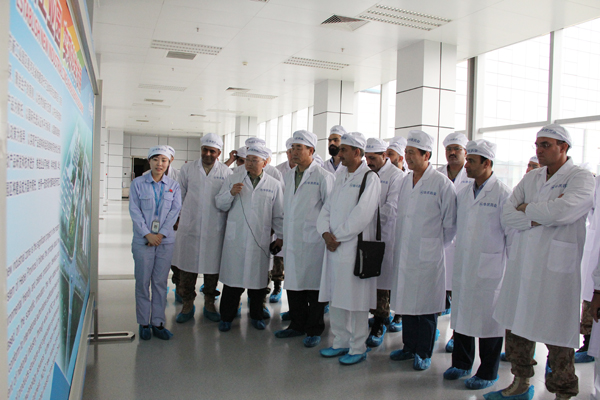 中巴青年军官研讨班一行到冰球突破-冰球突破豪华版_mg冰球游戏制药参观<br />